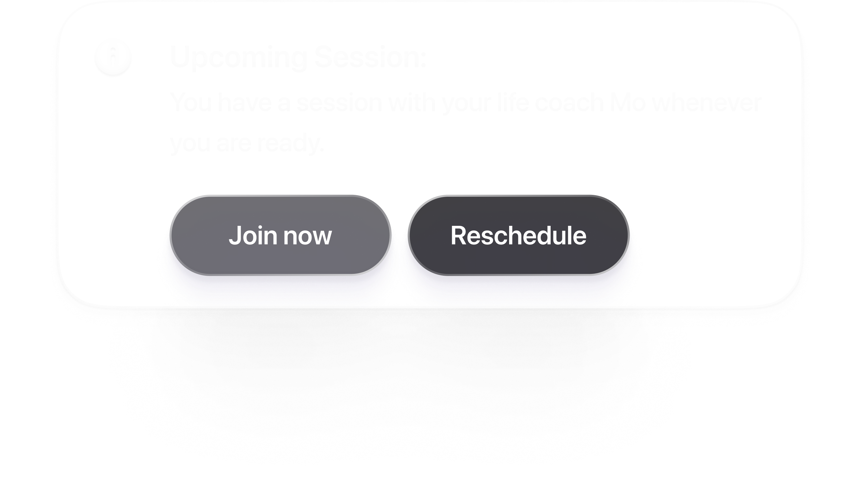 Upcoming Session notification